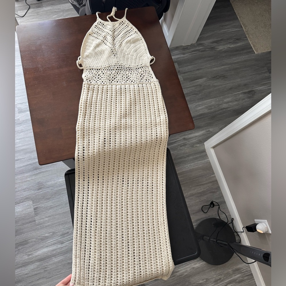 Forever 21 Beige Crochet Dress - Picture 1 of 4